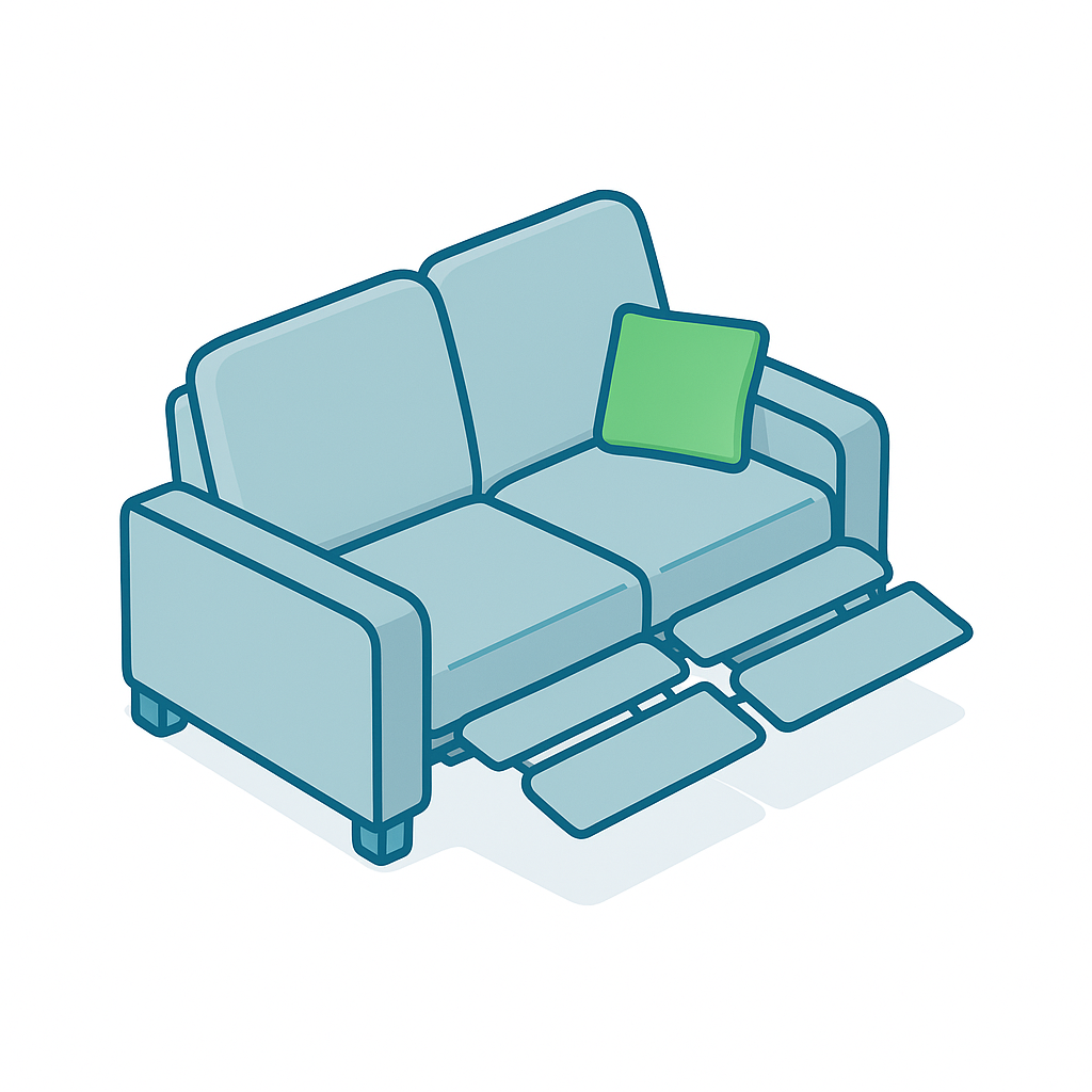 Reclining 2 Seater Sofa
