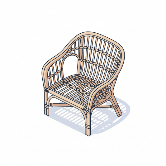 Rattan Armchair / Garden Chair