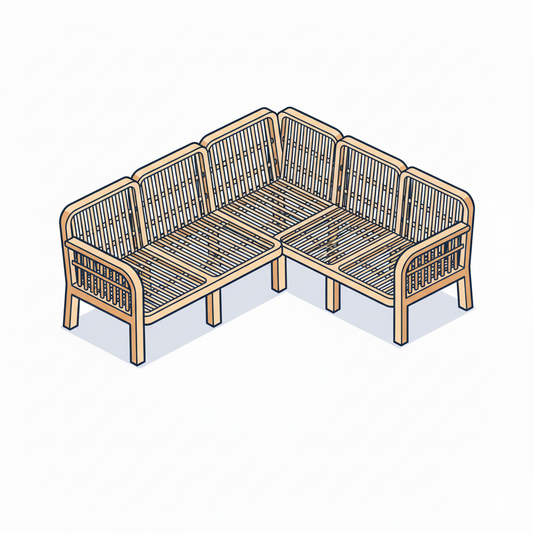 Rattan Corner Sofa / Garden Sofa